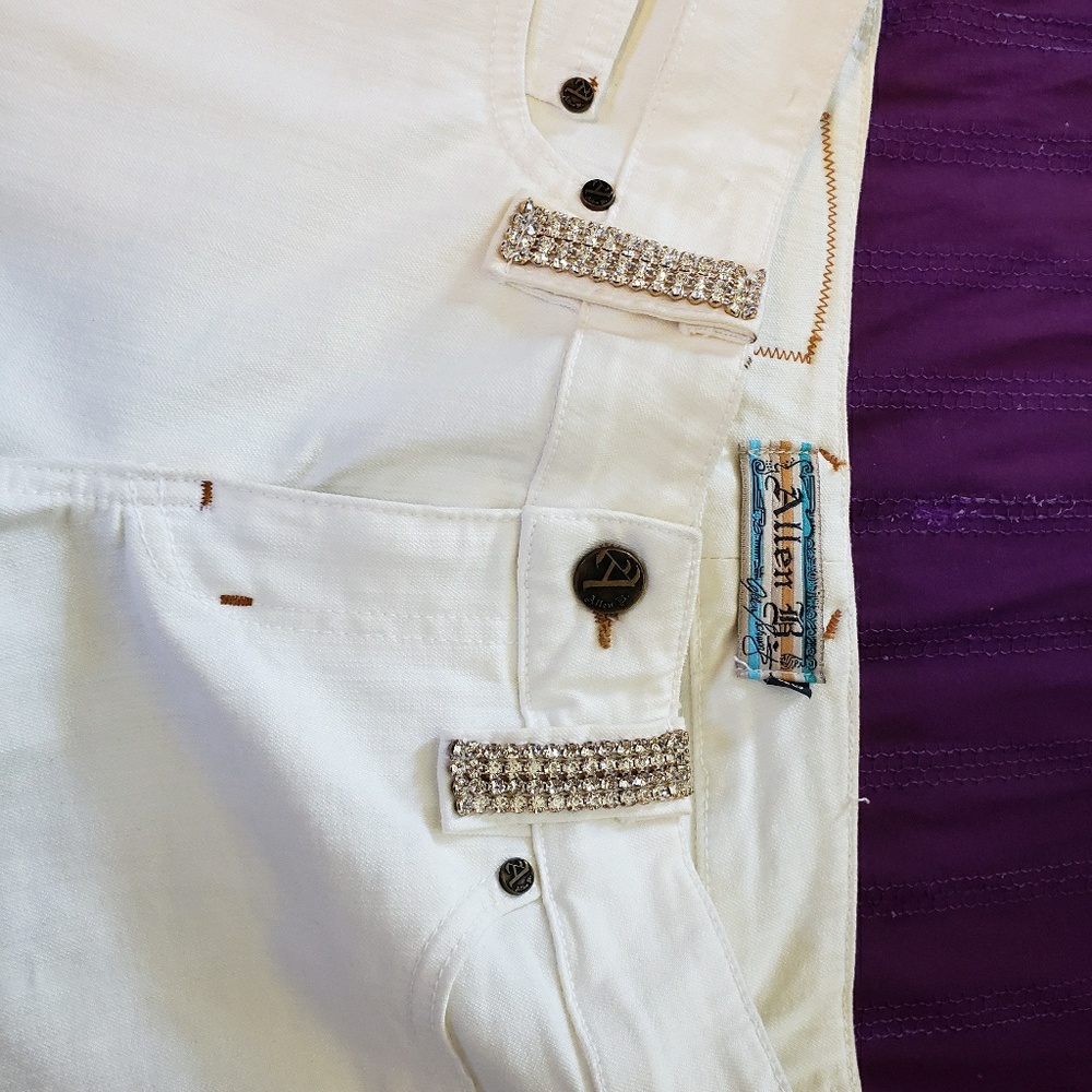 Off white stretch jeans